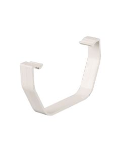 Brett 114mm Square Gutter Clip White 