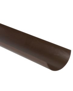 Brett 112mm Round 2Mtr Brown Gutter