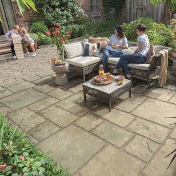 Old Town Grey Green Patio Pack 2.3 x 2.8 (6.4m2)