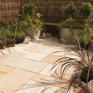 Natural Sandstone Fossil Buff 600 x 300 x 25 -40mm