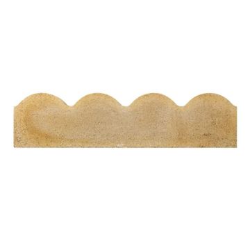 Bradstone Buff Scalloped Path Edging (B) 600 x 50 x 150mm