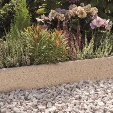 Bradstone Grey Round Top Edging (G) 600 x 50 x 150mm