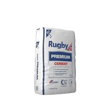 Rugby Premium Cement 25kg (Plastic Bag)