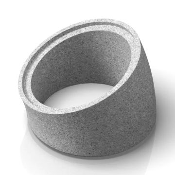 RM91225mm Concrete Class 1 Flue Liner Bend 22.5 Deg Bend 