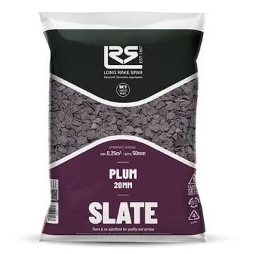Long Rake Poly Bag Plum Slate 20/40mm 