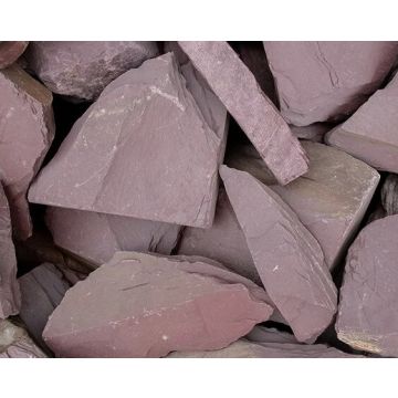 Long Rake Plum Slate 250mm Crate Priced Each (Slate Rockery Plum)