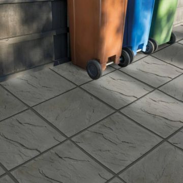 Peak Paving Riven Dark Grey 450 x 450 x 32mm