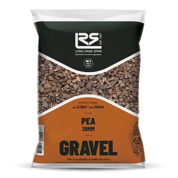 Long Rake Poly Trent Pea Gravel 20mm