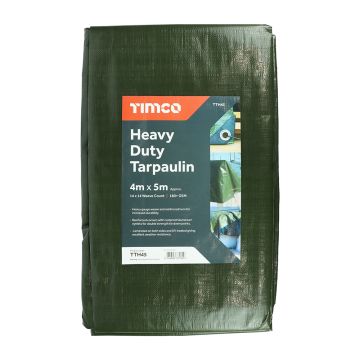 Timco Heavy Duty Tarpaulin 4m x 5m