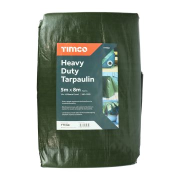 Timco Heavy Duty Tarpaulin 5m x 8m