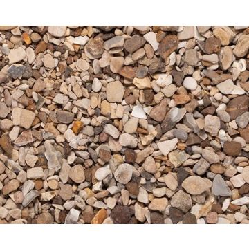 Long Rake Bulk Bag Golden (Corn) Flint Shingle 20mm 