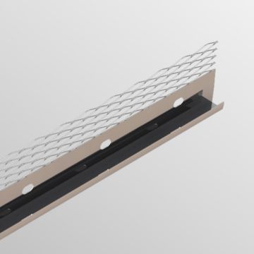 Vista Stainless Steel Plaster Stop Bead 3.0m x 13mm