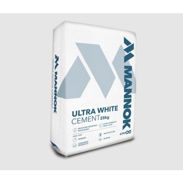 Mannok Ultra White Cement 25kg