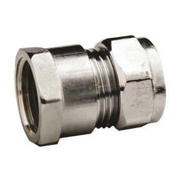 15 x 1/2 Female Iron Coupling C.Plated