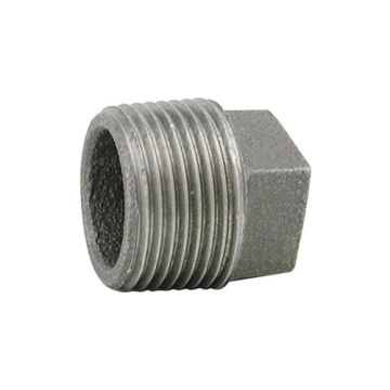 Black Iron 1/2" Plain Hollow Plug