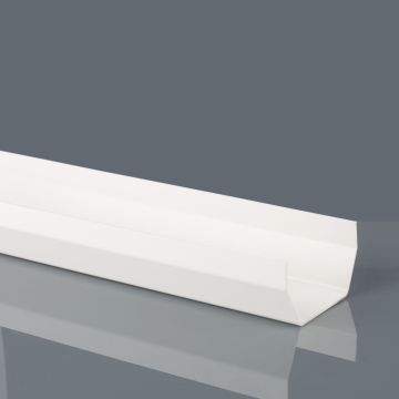 Brett 114mm Square White 4M Gutter 