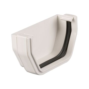 Brett 114mm Square Ext Stopend White 