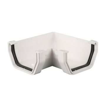 Brett 114mm Square Fabricated Angle White 