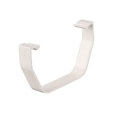 Brett 114mm Square Gutter Clip White 