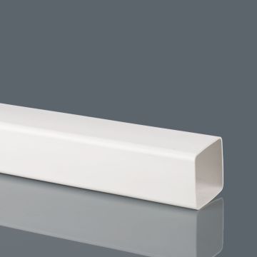 Brett 65mm Square P/E Downpipe 4Mtr White
