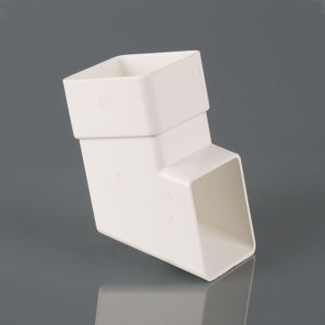 Brett 65mm Square Downpipe Shoe White