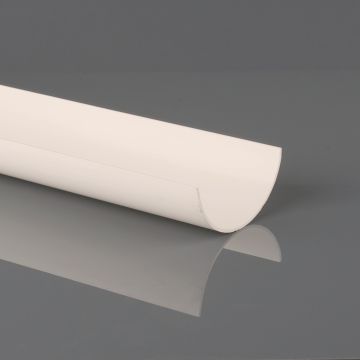 Brett 112mm Round 2Mtr Gutter White