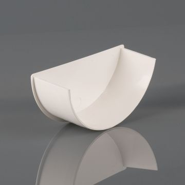 Brett 112mm Round Internal Stopend White