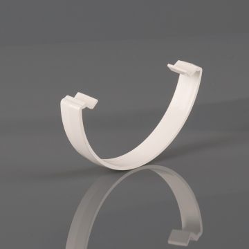 Brett 112mm Round Gutter Clip White 