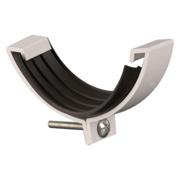 Brett 112mm RoundStyle/HalfRound Adaptor White