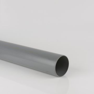 Brett 110mm P/E Soil Pipe 4Mtr Grey