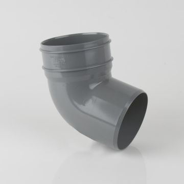 Brett 110mm Pushfit Offset Bottom Bend Grey