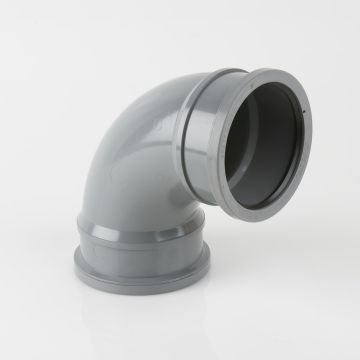 Brett 110mm Pushfit D/S 92.5 Bend Grey