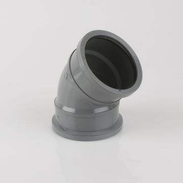 Brett 110mm Pushfit 135 D/S Bend Grey