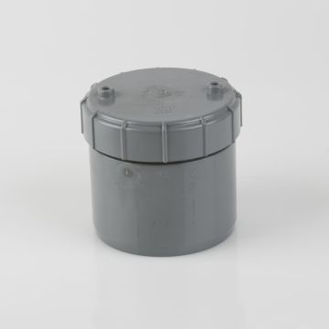 Brett 110mm Pushfit Access Plug Grey