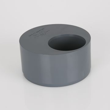 Brett 110mm Pushfit P/F Waste Adaptor Grey