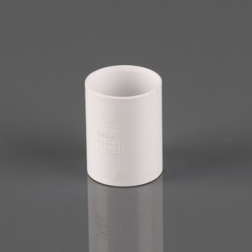 Brett 40mm Solvent Straight Connector White