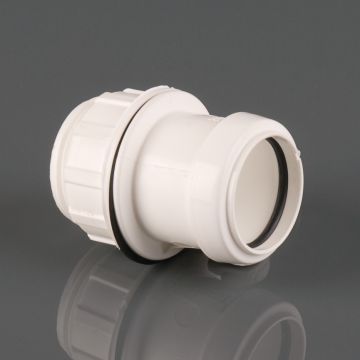 Brett 32mm Pushfit-Fit Straight Tank Connector White