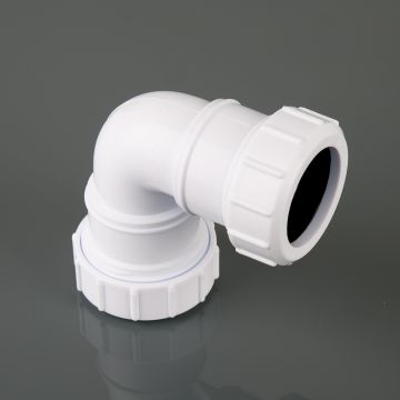 Brett 32mm 90Deg Compress Bend White