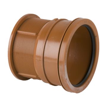 Brett 110mm Underground Salt Glaze Socket Adaptor 