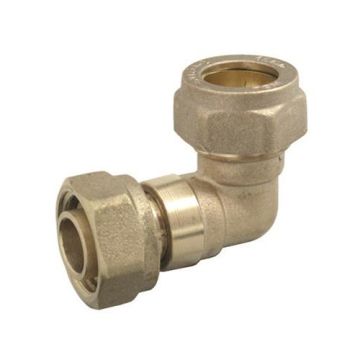 Contract Compression Fitting 15mm x 1/2 Bent Tap Connector