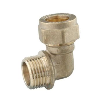 Contract Compression Fitting 15mm x 1/2" Male Elbow
