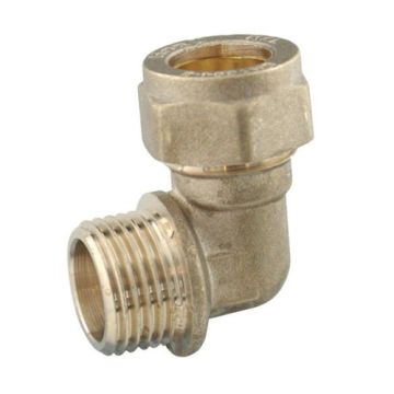 Contract Compression Fitting 28mm x 1" Male Elbow