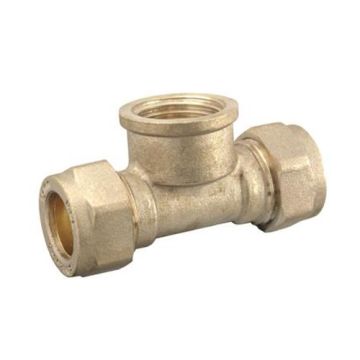 Contract Compression Fitting 15 x 15 x 1/2" Female Tee 