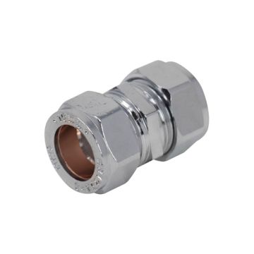 Contract Comp Fit 22mm Coupling Chrome Plate 