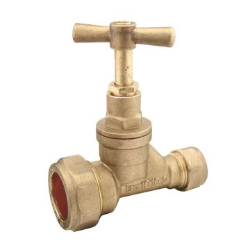 Contract Valves P25 x 15mm Poly/Brass Stopcock (WRAS)