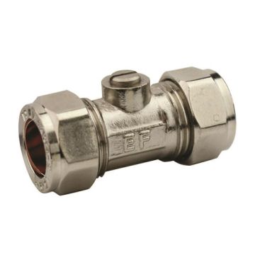 Contract 22mm Chrome Isolating Valve 