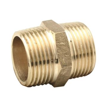 Screwed Brass Fitting Hexagon Nipple 3/8"