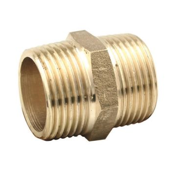 Screwed Brass Fitting Hexagon Nipple 3/4"