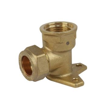 Back Plate Bibtap Elbow 22mm x 3/4" 