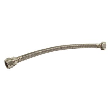 Flexible Tap Connector Compression x Swivel 22mm x 3/4" 300mm